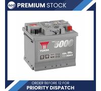 Yuasa YBX5063 12V Silver 063 Series Car Battery 50Ah 480A