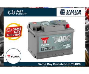 YUASA Car Battery YBX5075 12V 60Ah 640A B13 B14 5 Years Warranty T1 Starter