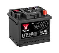 Yuasa YBX1063 12V 40Ah 350CCA Sealed Maintenance Free High Performance Car Battery