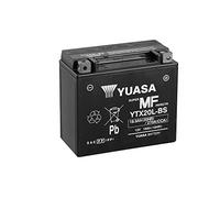 Yuasa Motorcycle Battery YTX20L-BS Maintenance-Free, 12 V 18 Ah, Dimensions: 175 x 87 x 155 mm Compatible with Moto Guzzi Breva, Griso 1100 2005-2006
