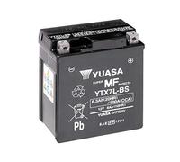 Yuasa Motorcycle Battery YTX7L-BS Maintenance Free 12 V 6 Ah 114 x 71 x 131 mm Compatible with Yamaha XTZ250 250 2007-