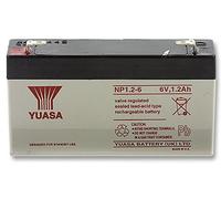 YUASA NP1.2-6 BATTERY LEAD-ACID 6V 1.2AH [1] Pro-Series (Epitome Verified)