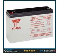 Yuasa NP10-6 6V 10Ah Lead Acid Battery