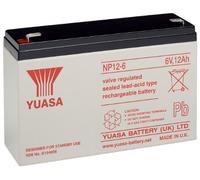 Yuasa NP12-6 Lead Battery 6V (Faston 250-6.3mm) | Faston 250-6.3mm