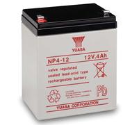 Yuasa NP4-12 12V Lead Acid Battery, UPS Backup Alarm and Emergency Battery (Pack of 1)