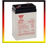 YUASA NP4-6, 6V 4AH (as 4.5Ah & 5Ah) EMERGENCY LIGHT LIGHTING BATTERY