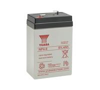 Yuasa NP4-6 Lead Acid Rechargeable Battery 6V - 4Ah, NP4-6, NP4.5-6, 6v 4.5Ah