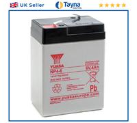 Yuasa NP4-6 Valve Regulated Lead Acid (VRLA) Battery 6V 4Ah