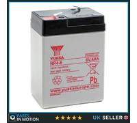 Yuasa NP4-6 Valve Regulated Lead Acid (VRLA) Battery 6V 4Ah