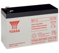Yuasa NP7-12 Lead Battery 12V (Faston 230-6.35mm), Integrated, 0 W