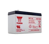 Yuasa NP7-12 Lead Battery 12V (Faston 230-6.35mm), Integrated, 0 W