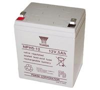 Yuasa NPH5-12 Lead Battery High Current Resistant (12 V, 5 Ah, Faston 230-6 5 mm)