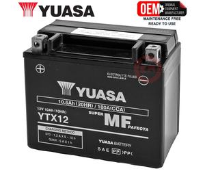 Yuasa Original Sealed Battery YTX12-BS For Honda PC Pacific Coast 800 1989-1998
