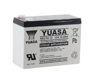 Yuasa REC10-12 12V Deep Cycle Power Lead Acid Cyclic Battery | Maintenance Free, Deep Cycle Power, Ideal for Mobility Scooters & Golf Carts, Reliable & Durable Performance