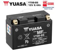 Yuasa Battery Yuasa YT9B Pre-Charged Sealed Conventional Motorcycle Battery 12 Y