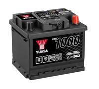 Yuasa YBX1063 12V 40Ah 350CCA Sealed Maintenance Free High Performance Car Battery