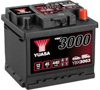 Yuasa YBX3063 SMF Battery 440 CCA 45Ah 3 Year Warranty