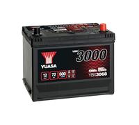 Yuasa YBX3068 12V 72Ah 630CCA Sealed Maintenance Free Car Battery | High Performance, Reliable & Durable, 630 CCA, Long-Life, Heavy-Duty