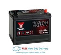 Yuasa YBX3068 SMF Battery 630 CCA 72Ah 3 Year Warranty