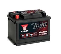 Yuasa YBX3078 12V 62Ah 550CCA Sealed Maintenance Free High Performance Car Battery