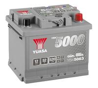 Yuasa YBX5063 12V Silver 063 Series Car Battery 50Ah 480A