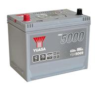 Yuasa YBX5069 Car Battery - 069 Yuasa 12V 75Ah 650A Silver High Performance Batt