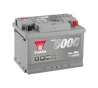 Yuasa YBX5075 12V 60Ah 620CCA Silver Sealed Maintenance Free High Performance Car Battery