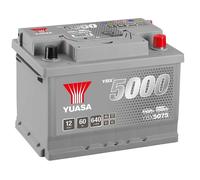 Yuasa YBX5075 12V 60Ah 620CCA Silver Sealed Maintenance Free High Performance Car Battery