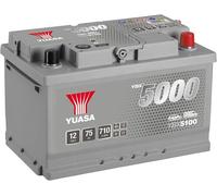 Yuasa YBX5100 12V 75Ah 710A Silver Maintenance Free Car Battery