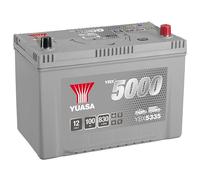 Yuasa YBX5335 12V 100Ah 830CCA Silver Sealed Maintenance Free High Performance Car Battery