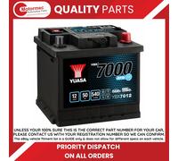 Yuasa YBX7012 12V 50Ah 540A EFB Maintenance Free Start Stop Car Battery