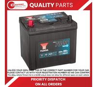 YUASA YBX7014 12V 65Ah 620A EFB Start Stop