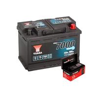 Yuasa YBX7096 EFB Start Stop Car Battery & YCX6 6A Smart Charger Bundle