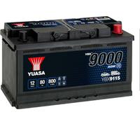 Yuasa Ybx9115 - 12V 80Ah 800A Agm Start Stop Plus Battery