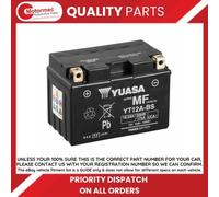 Yuasa YT12A-BS Battery - 12V