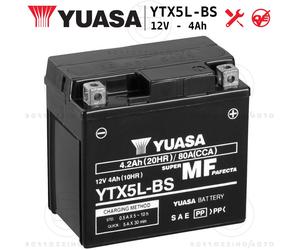 Yuasa YTX5L-BS Sealed Battery 12V 4Ah Aprilia SR R Replica H2O 2T E4 50 2019