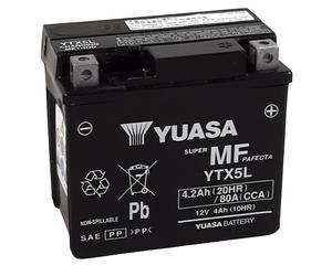 YUASA YTX5L W/C Maintenance Free Battery