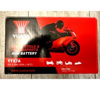 YTX7A-BS Yuasa Original AGM Sealed Motorcycle Battery Filled and charged