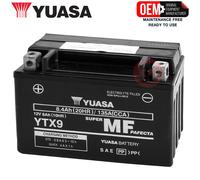 Yuasa Motorcycle Battery YTX9 (WC) 12V Factory-Activated MF VRLA Size N