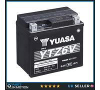 Yuasa YTZ6 High Performance MF Motorcycle Battery YTZ6V