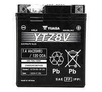 Yuasa YTZ8-V Motorcycle Battery - Maintenance-free - 12 V 7 Ah - Dimensions: 113 x 70 x 130 mm - Compatible with Yamaha X-MAX 300 2016