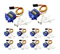 Yuattory 10Pcs SG90 Micro-Servo Motor Mini 9G for RC Robot Helicopter Airplane Boat Controls