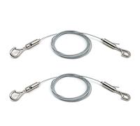 Yuattory 2 Pack Adjustable Picture Hanging Wire Heavy Duty Supports Stainless Steel Wire Rope 50 Lbs for Hanging Mirror