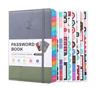 Yuattory Password Keeper Book with Alphabetical Tabs for Seniors, Password Notebook for Internet Website Address Log in Detail,C
