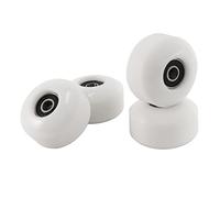 Yuattory Skateboard Wheels with Bearings 52x30mm Street PU Wheels Skateboard Parts Cruiser Longboard Wheels (Set of 4) White