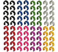 Yuauy 10 PCs in Each 8 Colors C-Clips Clamps Metal U-Clips Buckle Brake Cable derailleur Shifter Cable Guides Gear Cable Housing Hose Aluminum Alloy MTB BMX Mountain Bike Bicycles