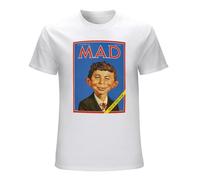 Yubang Alfred E. Neuman Mad Magazine T Shirt Blue White M