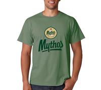 YUBANG New Mythos Greek Beer Logo Black White T-Shirt(1) Green L