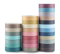 Yubbaex Washi Tape Pastel Decorative Tape for DIY, Crafts, Gift Wrapping, Scrapbook Supplies 28 Rolls