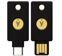 Yubico - YubiKey 5 NFC Bundle (USB-A + USB-C) - Multi-Factor authentication (MFA) Security Key and passkey, Connect via USB or NFC, FIDO Certified - Protect Your Online Accounts